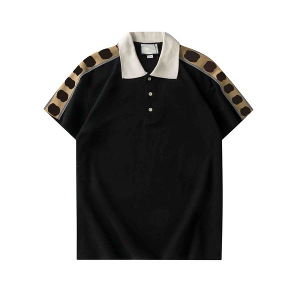 

2022 designer striped polo shirt t shirt men high street fashion polo deluxe t shirt size m-3xl, White;black
