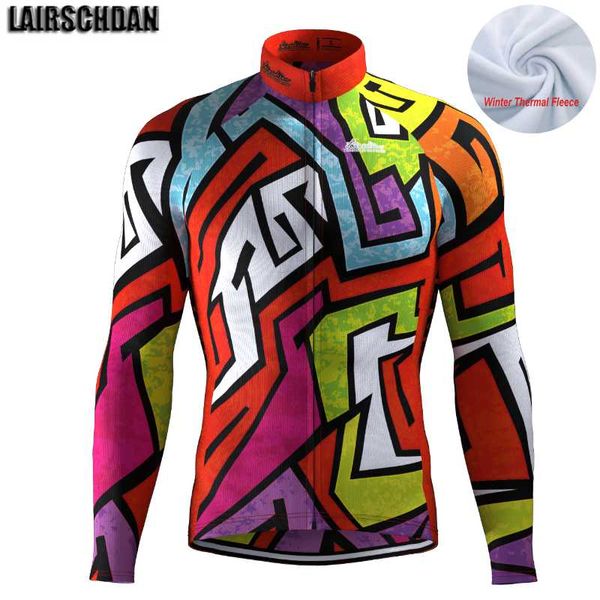 

racing jackets 2022 lairschdan male mountain bike jersey ciclismo invernale uomo outdoor winter thermal fleece cyclist shirt fietskleding he, Black;red
