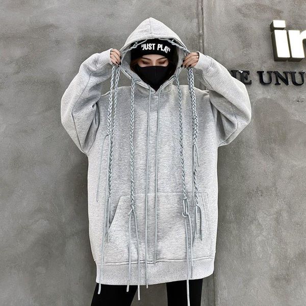 

men's hoodies & sweatshirts sweatshirt men spring autumn tie-dye long-sleeved pullover man korean fashion student mid-length male overs, Black