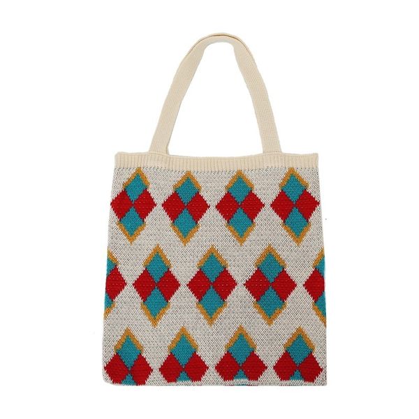 

dongdamen korea 2021 four south seasons knitted single shoulder handbag lingge korean women's bag