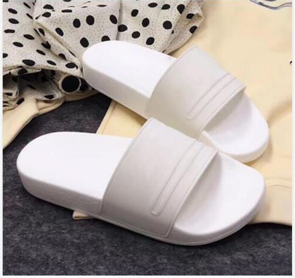 

mens womens rubber pool slide sandals flats slippers vintage open toe slip on molded pvc footbedsize 35-46 zlh, Black