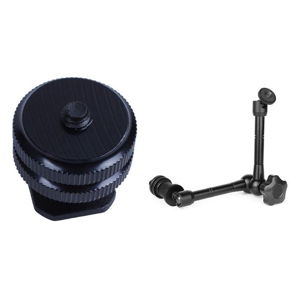 

pcs durable pro 1/4inch mount adapter & 1 magic arm 11 inch articulating tripods