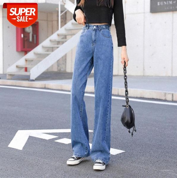 

women's wide leg pants jeans korean style high waist straight loose drape mopping trousers women #5y7v, Black;gray