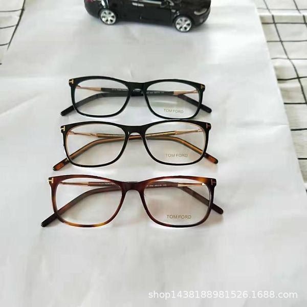 

2021 and women's fashion metal decorative spectacle frame tf5398, White;black