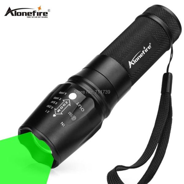 

alonefire x801 green torch portable zoom outdoor light waterproof zoomable led lantern lamp flashlights torches