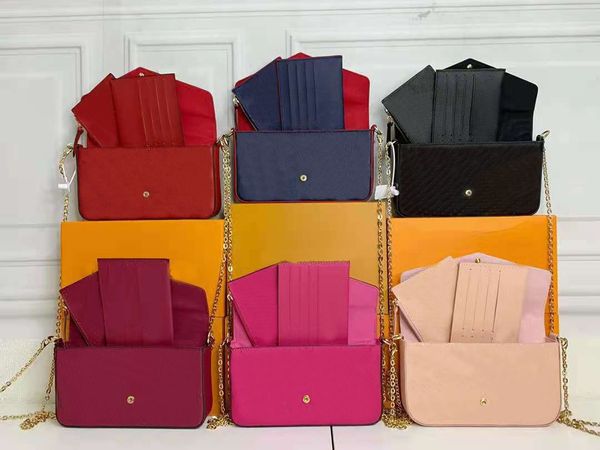 

designer design brand female envelope bag, three piece embossed magnetic buckle, european and american style, with serial number.