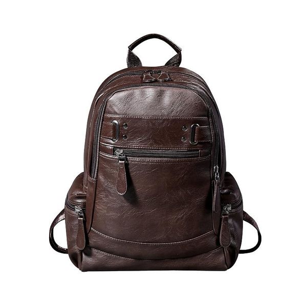 

backpack style men's pu fashionable multifunctional large capacity travel