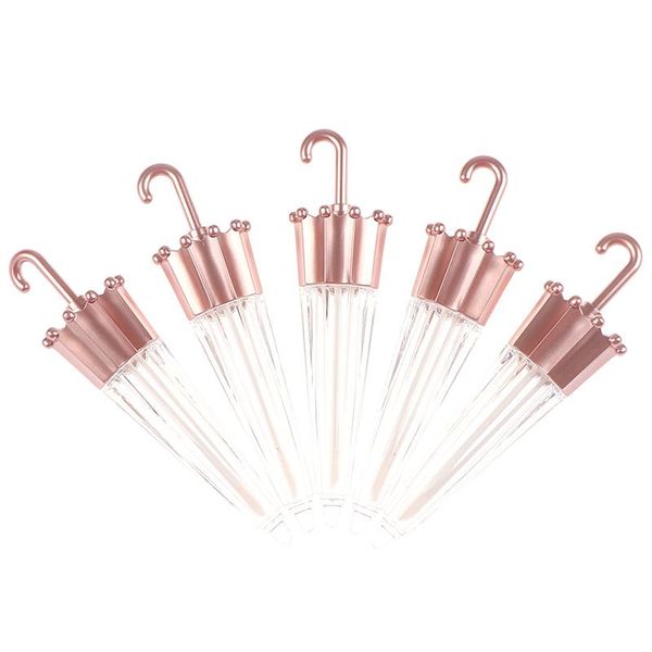 

storage bottles & jars 5pcs 5.5ml umbrella lip gloss tube diy containers bottle empty cosmetic tubes