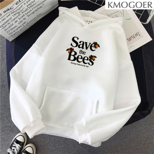 

save the bees tyler creator streetwear funny print women's pullovers hip hop long sleeve fashion harajuku hoodie women hoodies & sweat, Black