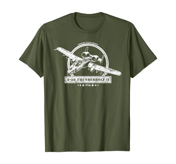 

a-10 thunderbolt ii aircraft t-shirt, White;black