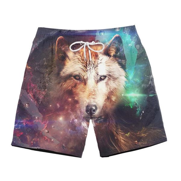 

eanvog 3d stylish animal print men summer casual trunks beach party surfing soft shorts men's, White;black