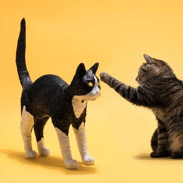 

table lamps cat desk lamp for college dorm living room reading resin black white house light decoration fixturestable