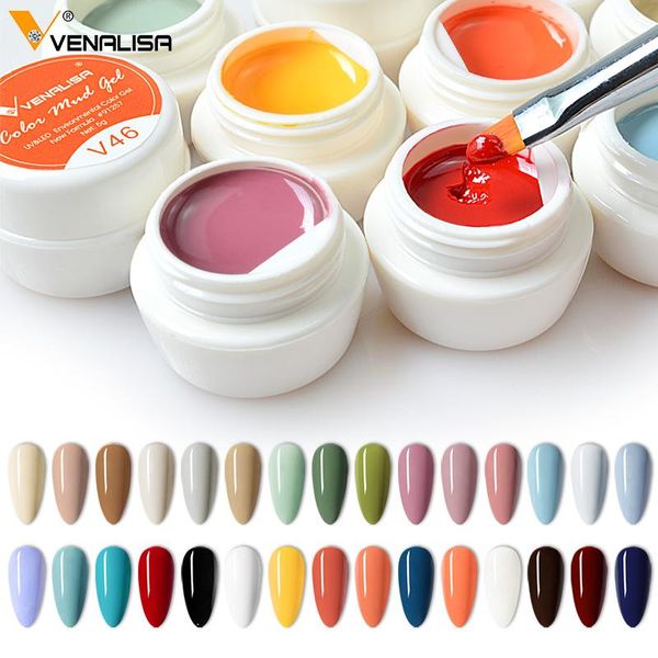 

nail gel 2021 30 colors mud pure color paint diy art design quality polish manicure varnishes uv, Red;pink