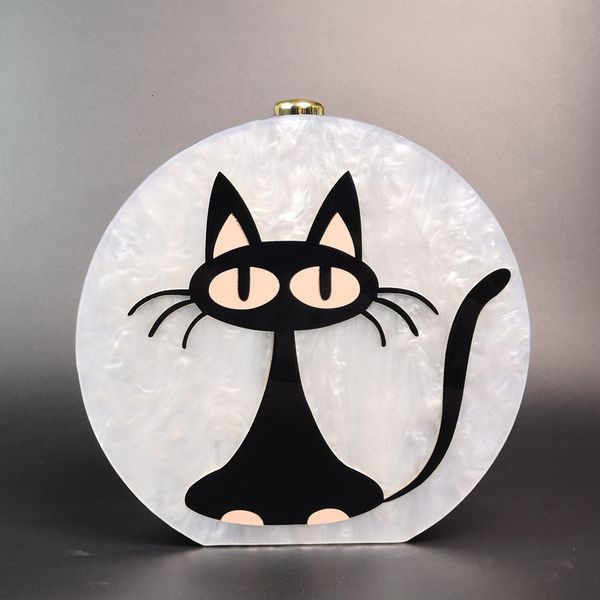 

handbag designers bags dinner acrylic hand kitty round box made of resin
