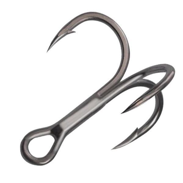 

fishing hooks 5pcs/lot brand high strength treble 10# 8# 6# 4# 2# 1# 1/o 2/o