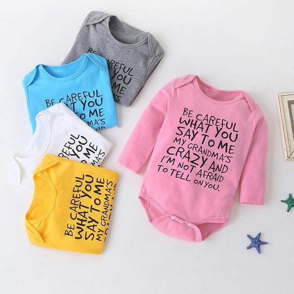 

rompers 0-12m baby bodysuit solid color letter print round leader sleeves mono born girl articulos para rampersy dla niemowlaka, Blue