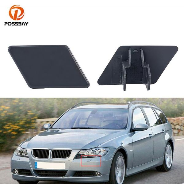 

car washer front bumper headlight cover gray auto head lamp spray for 3-series e90 sedan lci facelift 2008-2012