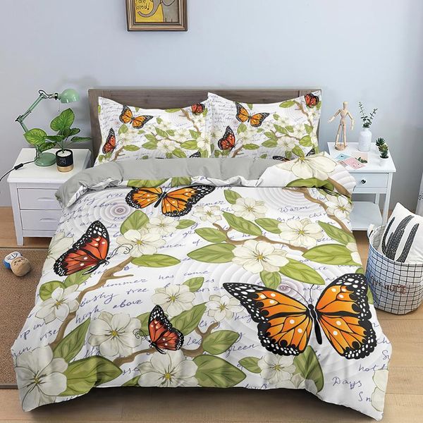 

butterfly bedding sets galaxy duvet cover bed linen bedclothes twin//king size room for kids girls