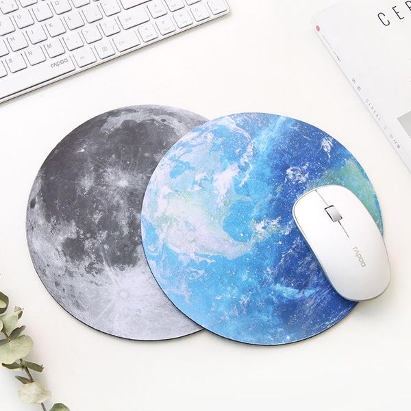 

mouse pads & wrist rests kawaii round celestial pad soft mat for game computer cap desk non-slip rubbe pc waterproof office mousepad 22cm