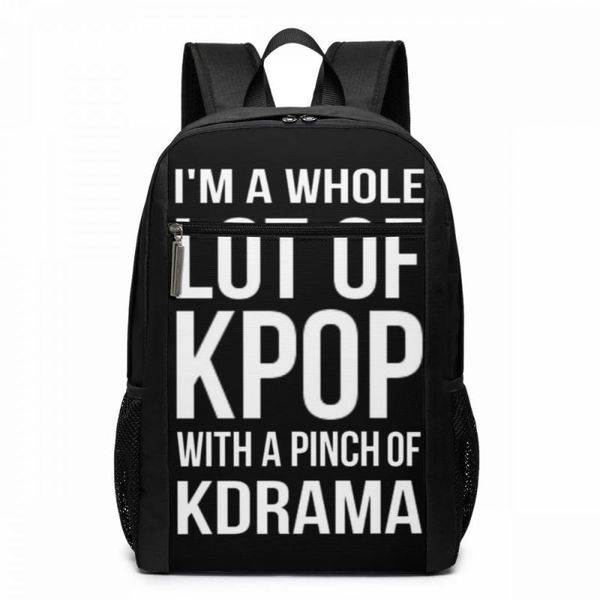 

backpack kpop lot a of black backpacks multifunction pattern bag men's - women's sports teen trending bags