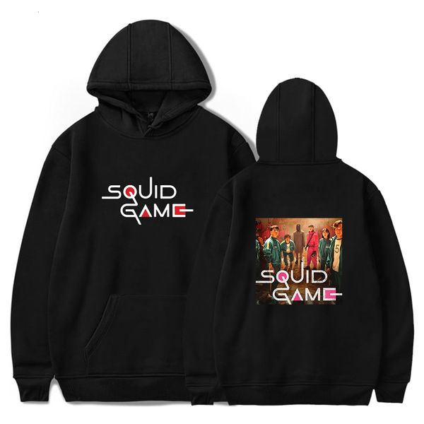 

men's hoodies & sweatshirts lula jogo hoodie unismanga longa pulÃ´ver feminino coreano sÃ©rie de tv harajuku streetwear roupas moda mais, Black