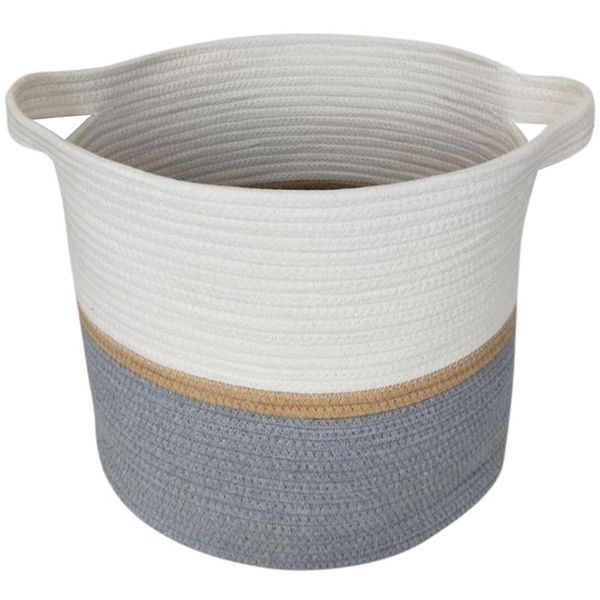 

storage baskets cotton rope basket dirty clothes hamper laundry woven foldable bag