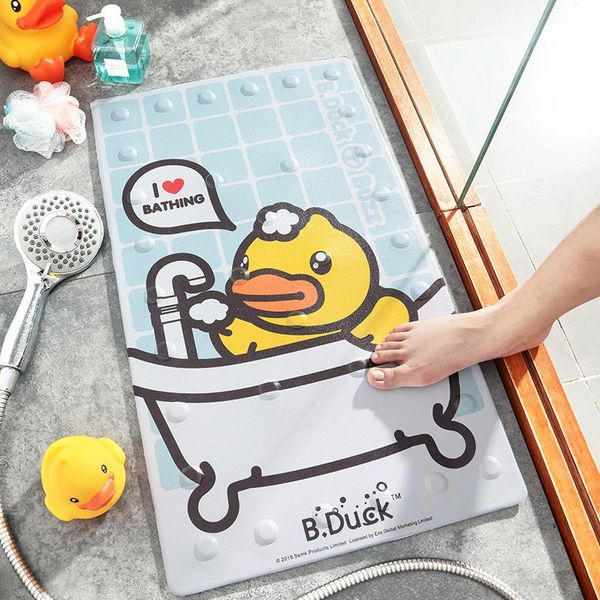 

bath mats 4 colors super cute genuine small yellow duck home bathroom mat shower room cartoon non-slip children's
