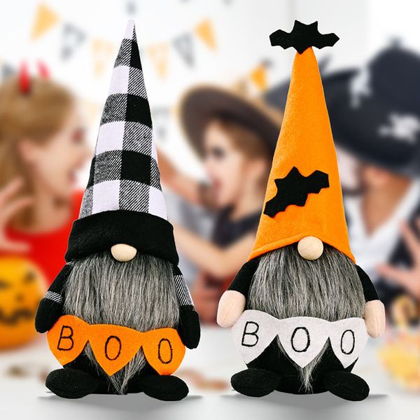 Halloween Ornamente Boo Bat Halloween Dekorationen für Home Gnome Puppe Kinder Spielzeug DIY Festival Bar Homes Partybedarf 10 stücke Free DHL HH21-635