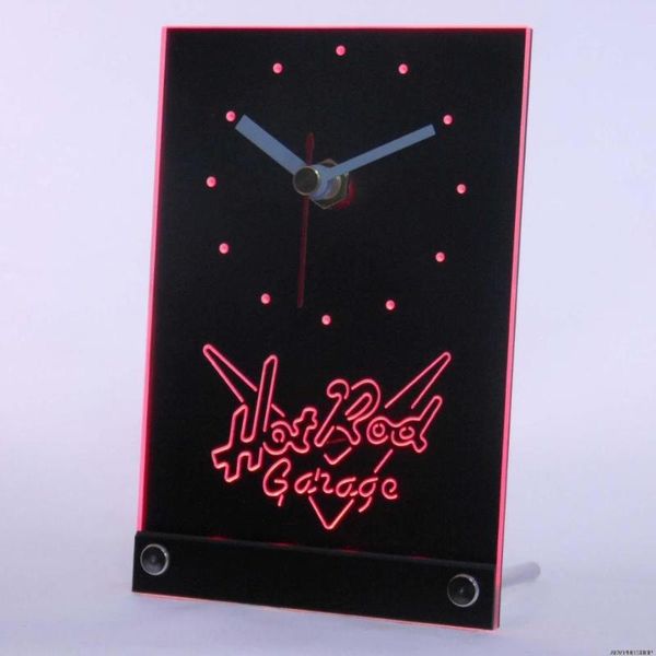 

wall clocks tnc0128 rod garage beer bar car 3d led table desk clock