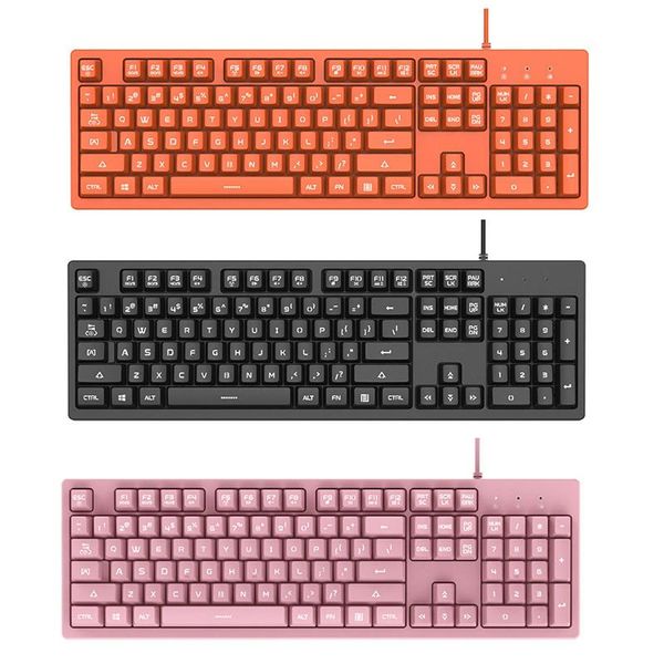 

key green shaft usb wired mechanical keyboard colorful led gaming home office replacement keyboards