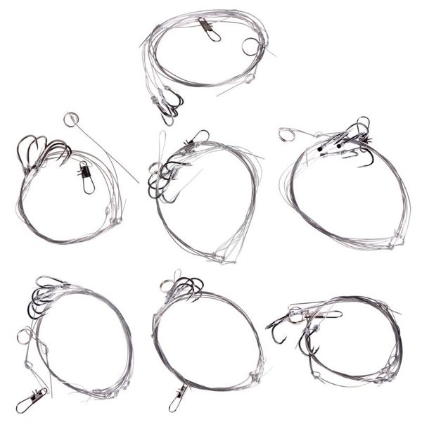 

hooks high carbon steel fishing tackle tool sea string hook bait holder tools