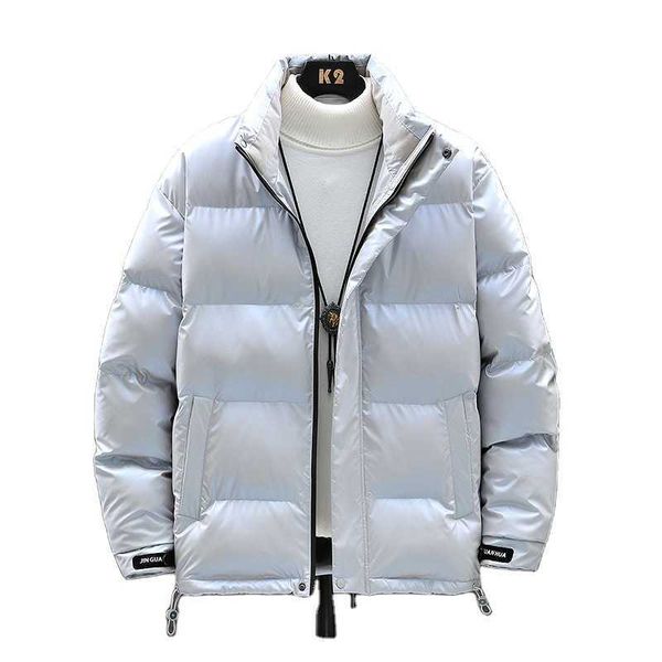 

puffer jacket manufacturers 90% duck down coat warm winter shiny jackets men, Black
