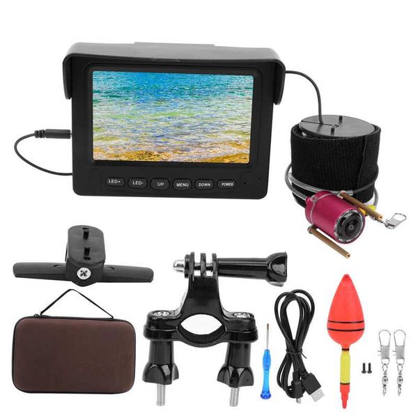

4.3in hd underwater fishing camera tft color monitor 1200tvl 10leds ip68 waterproof infrared night viewing ip cameras