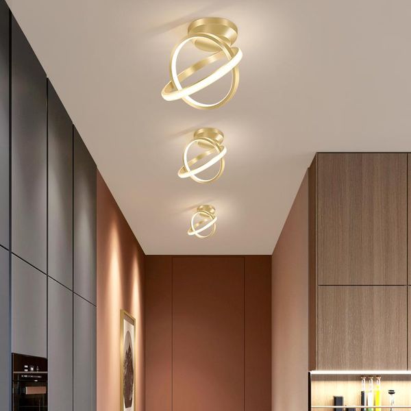 

ceiling lights veihao golden modern led for bedroom bedside aisle corridor balcony entrance round lamp home