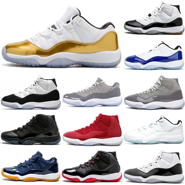 

2022 designer 11 11s mens basketball shoes high zapatos bred 25th concord 23 universary space jam barons red latinum tint navy handsome spor