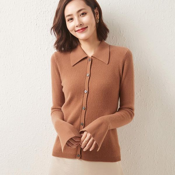 

women's knits & tees meetmetro women cardigan 100% merino wool knitted sweater cardigans fashion office shirt long sleeve jumper, White