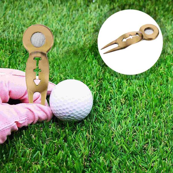 

golf training aids golfs divot repair tool fork metal markers