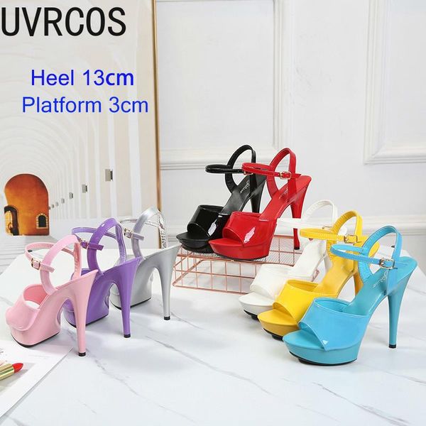 

dress shoes pole dance high stripper heels women show sandals party club 13cm platform high-heeled wedding, Black