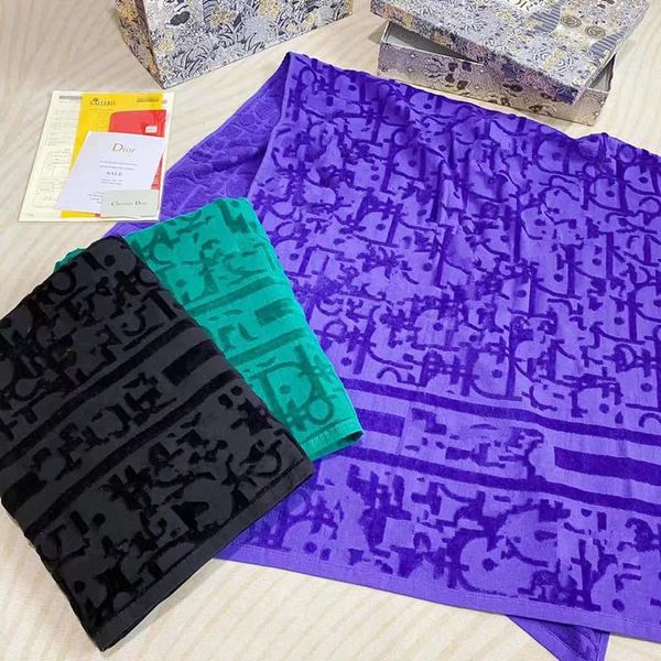 

classic letter printed beach towels luxury modern design fashion bath towel