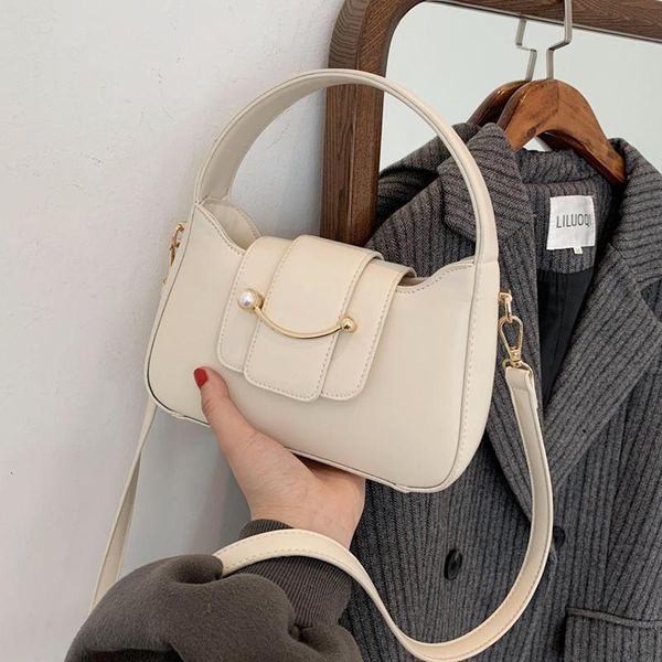 

simple small pu leather crossbody bags 2021 fashion summer travel solid color shoulder handbags and purses totes