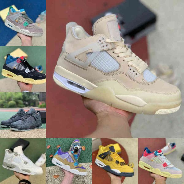 

university blue 4 4s basketball shoes mens women court purple sail sp wmns union la noir guava ice bordeaux rasta what the white, Black