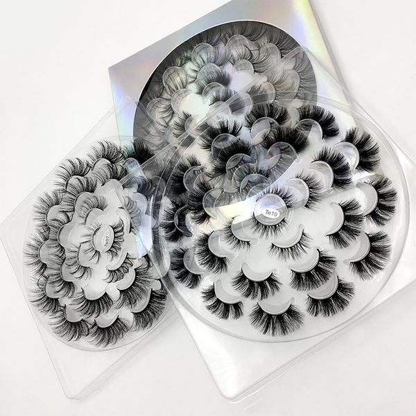 

thick curly crisscross false eyelashes natural soft & vivid reusable hand made 3d fake lashes multilayer lash eyes makeup for women beauty 1