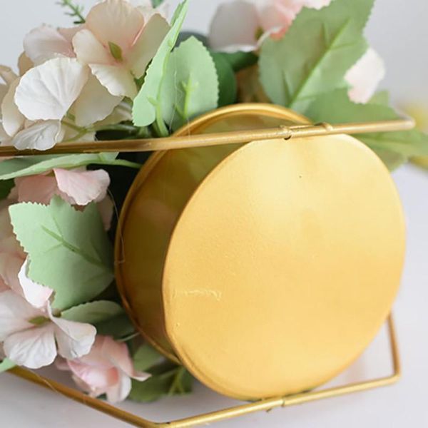 

other home decor durable brand good tool metallic flower basket heart gold-plated box cake funny selling high-quality