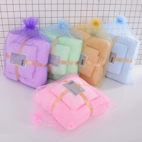 

towel 35*75cm/70*140cm 2pcs/lot strong absorption hand bathing men women kids bathroom face towels toalhas de banho