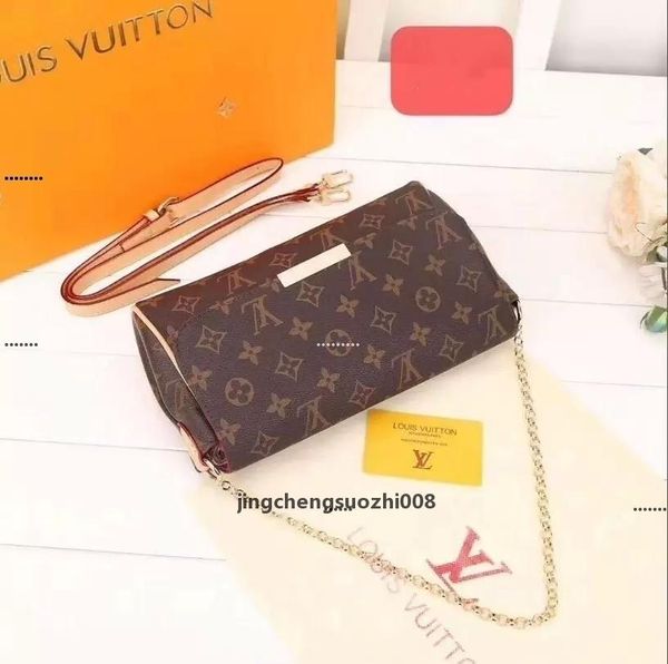

518 gglvlouisvittonyslvutton genuine leather favorite women bag two chain luxury designers handbag c a08