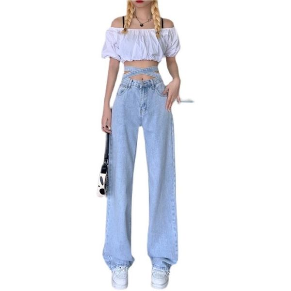 

women's jeans 2021 design sense girl denim pants, Blue