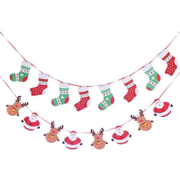 

christmas decorations 4pcs banner creative stylish fashion paper decor party decorative