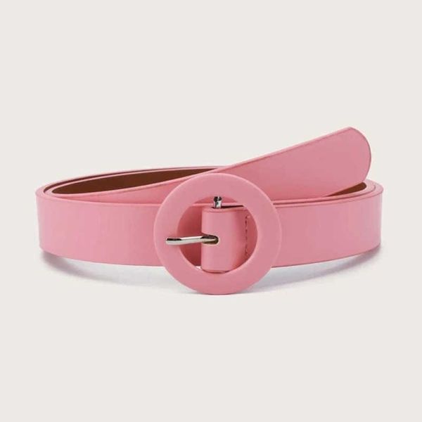 

2021 new korean simple fashion sweet belt women's versatile, Black;brown