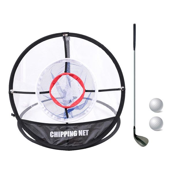 

golf training aids chipping practice net -up indoor outdoor pitching cages mats easy 8