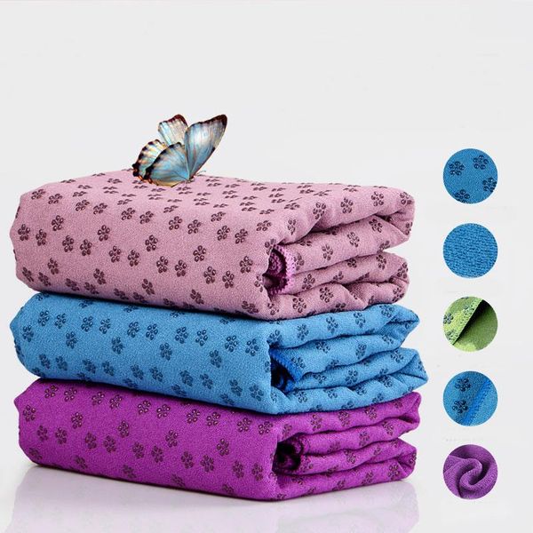 

yoga mats fitness traning anti-slip fiber thick mat towel blanket screen textiles with bags pad sweat absorbing